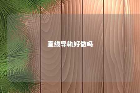 直线导轨好做吗 