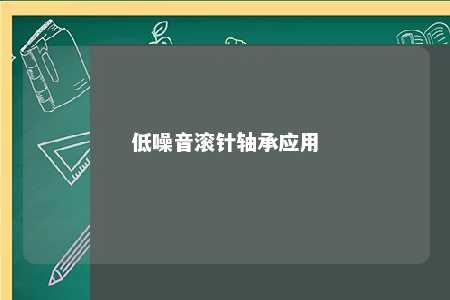 低噪音滚针轴承应用 