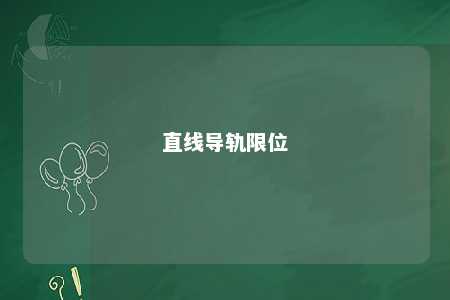 直线导轨限位 